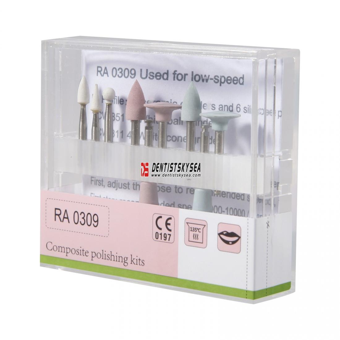 AZDENT Dental Composite Resin Polishing Kit RA 0304 for Low Speed Handpiece
